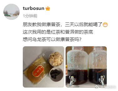 孙俪做康普茶孙俪养生博主孙俪做康普茶，好期待