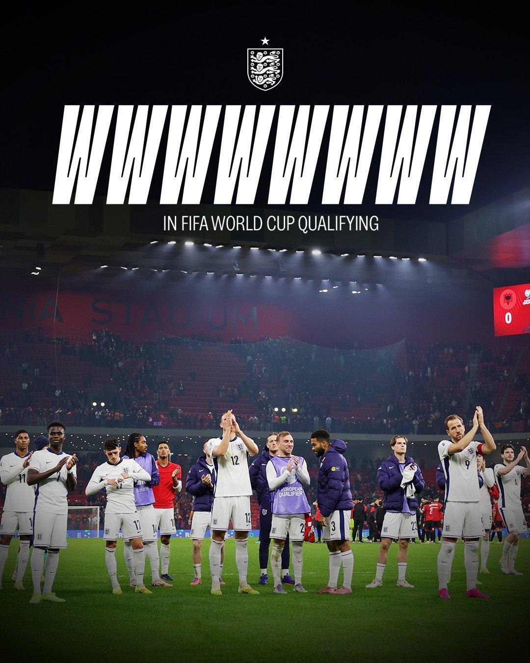 【完美晋级】世预赛欧洲区K组最后一轮，英格兰客场2-0击败阿尔巴尼亚，以8战8胜