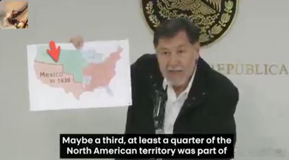 墨西哥参议院议长重申领土主张，强调墨西哥曾经拥有加利福尼亚州、德克萨斯州以及现在