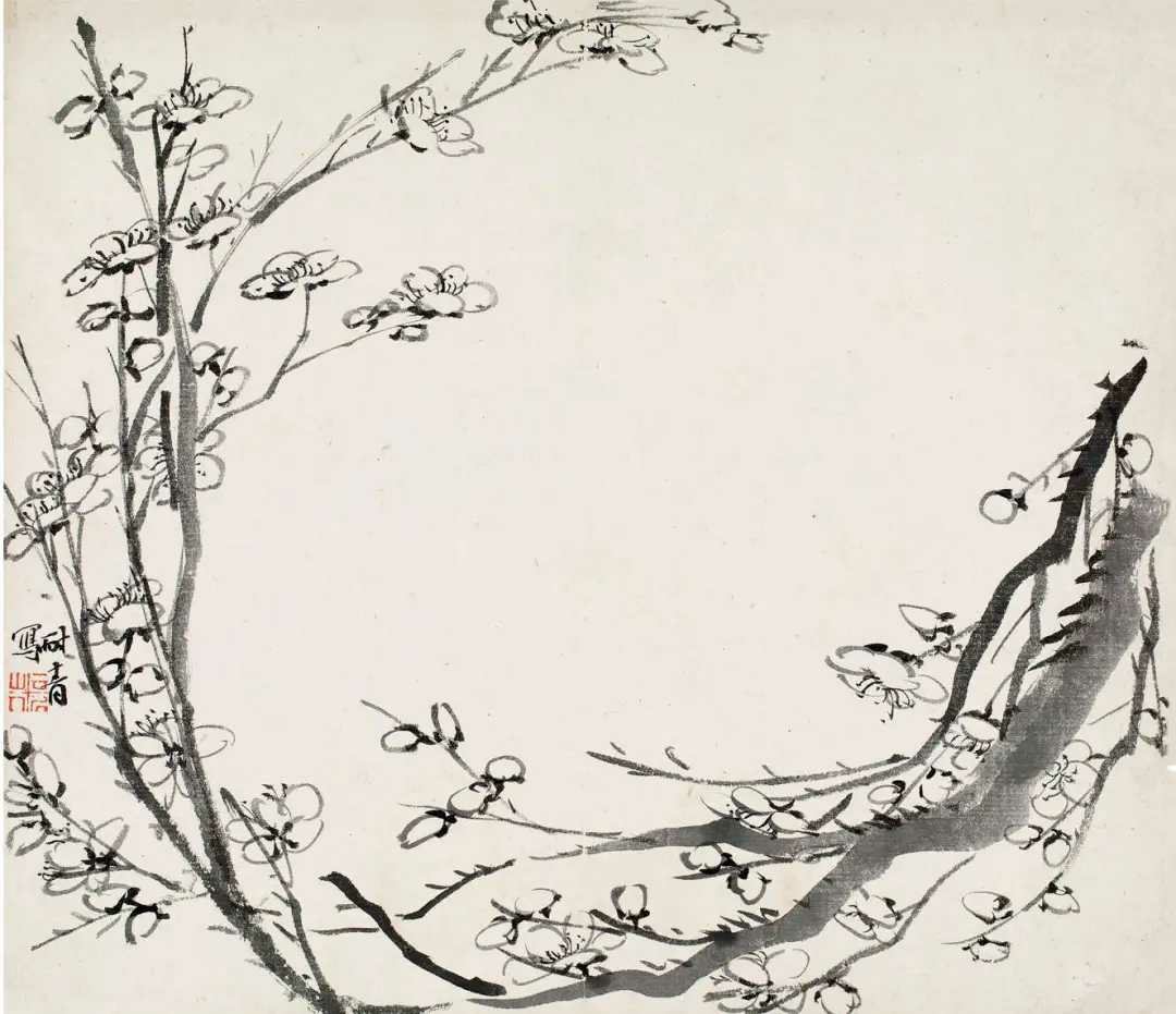 钱松梅花八桢图册。钱松（1818年－1860年），初名松如，字叔盖，号耐青、铁庐