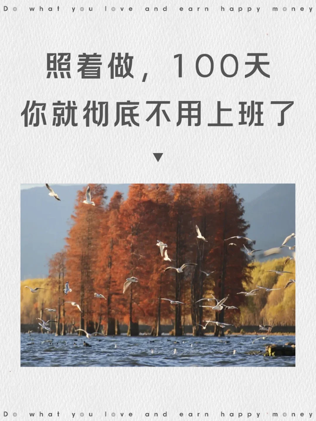 照着做，100天后不上班也足够养活自己