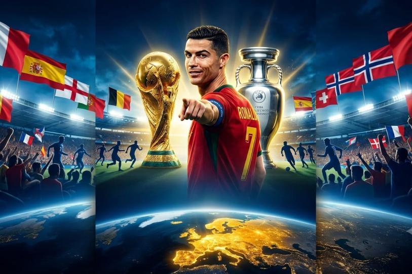 C罗说欧洲杯等于世界杯，看来还真没说错！
2026世界杯八强出炉。数了数：法国、