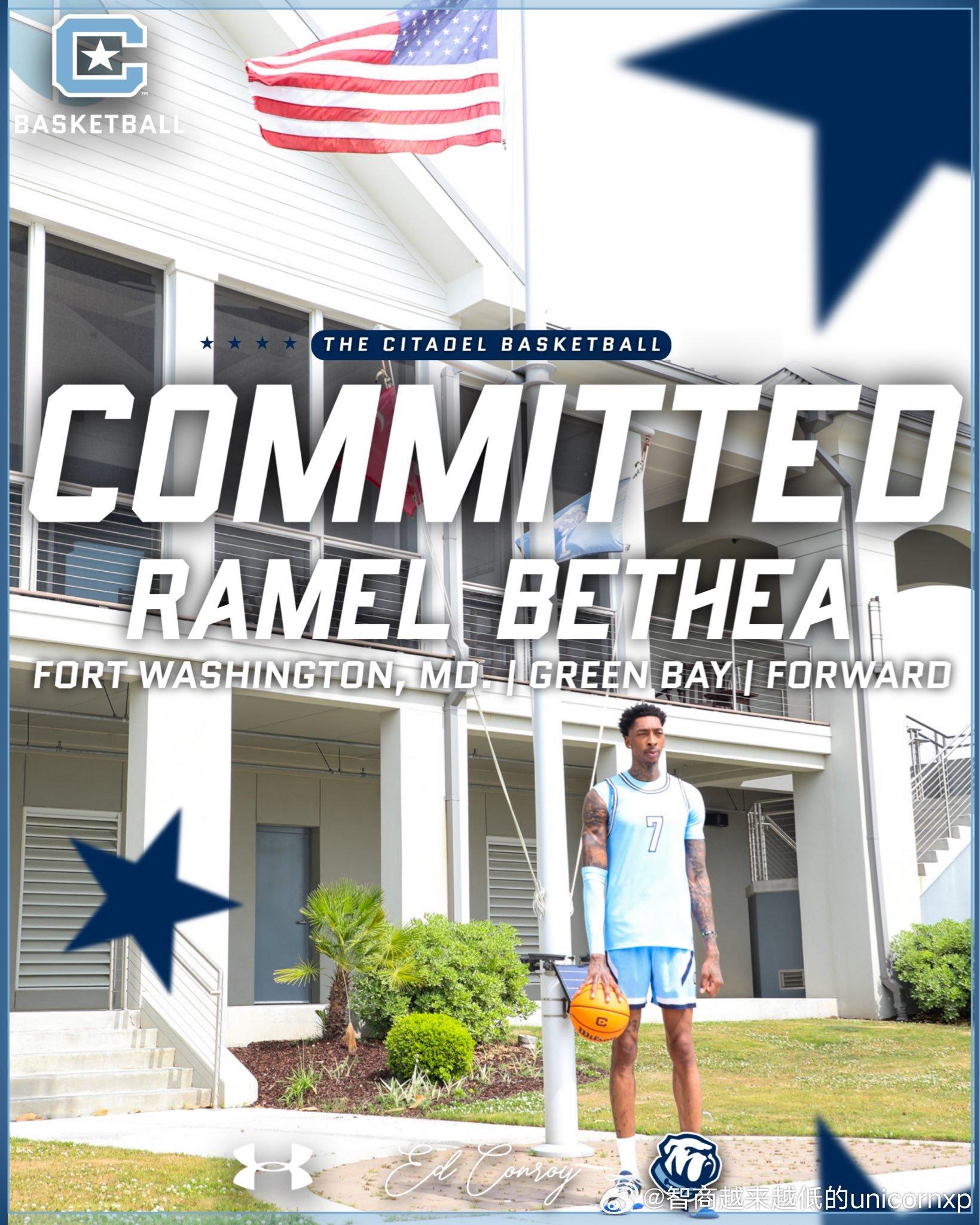 现年30岁的前锋Ramel Bethea(1996-206cm-PF)新赛季将转