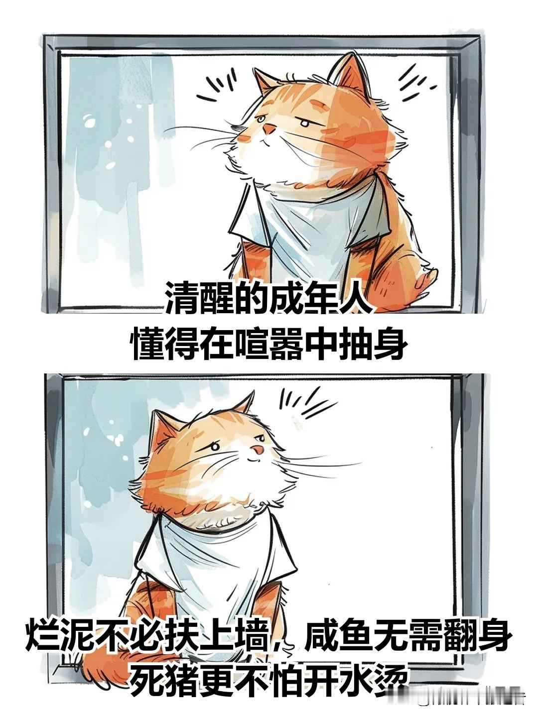 治愈漫画 I 成年人的清醒，从不入局开始日常治愈漫画 漫画治愈时刻 漫画治愈心灵