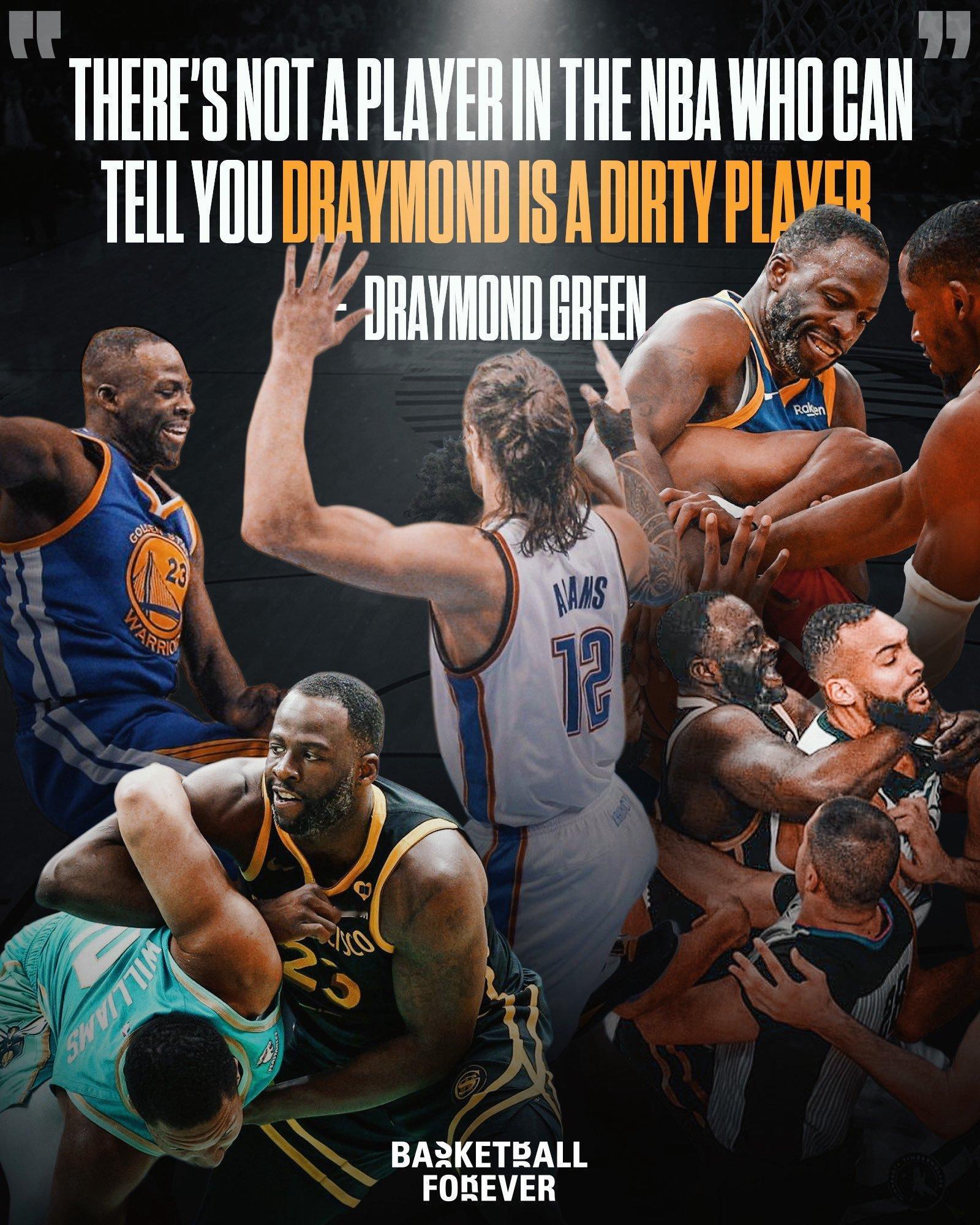 铁牛：“整个NBA没有一个球员敢说我打球脏。”🤣🤣NBA 追梦格林自认从不做