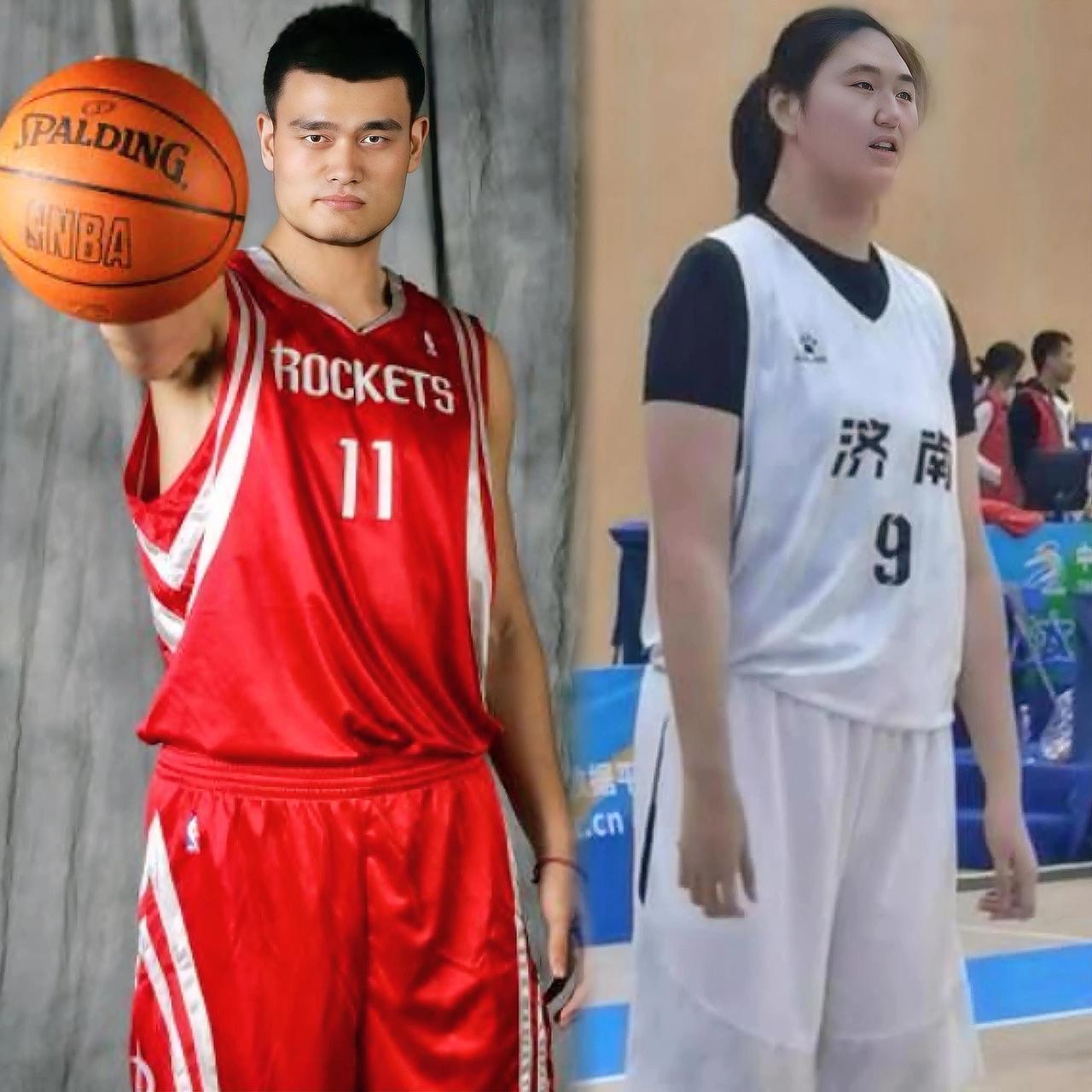 身高同为2.26米的张子宇与姚明十大体测数据对比：

1、体重：张子宇约145公