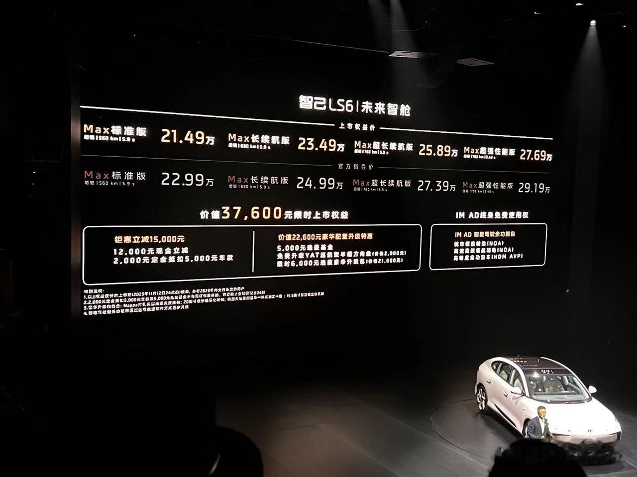实际21.49万起，800V平台，中大型纯电动SUV，大家认为这个价格怎么样？
