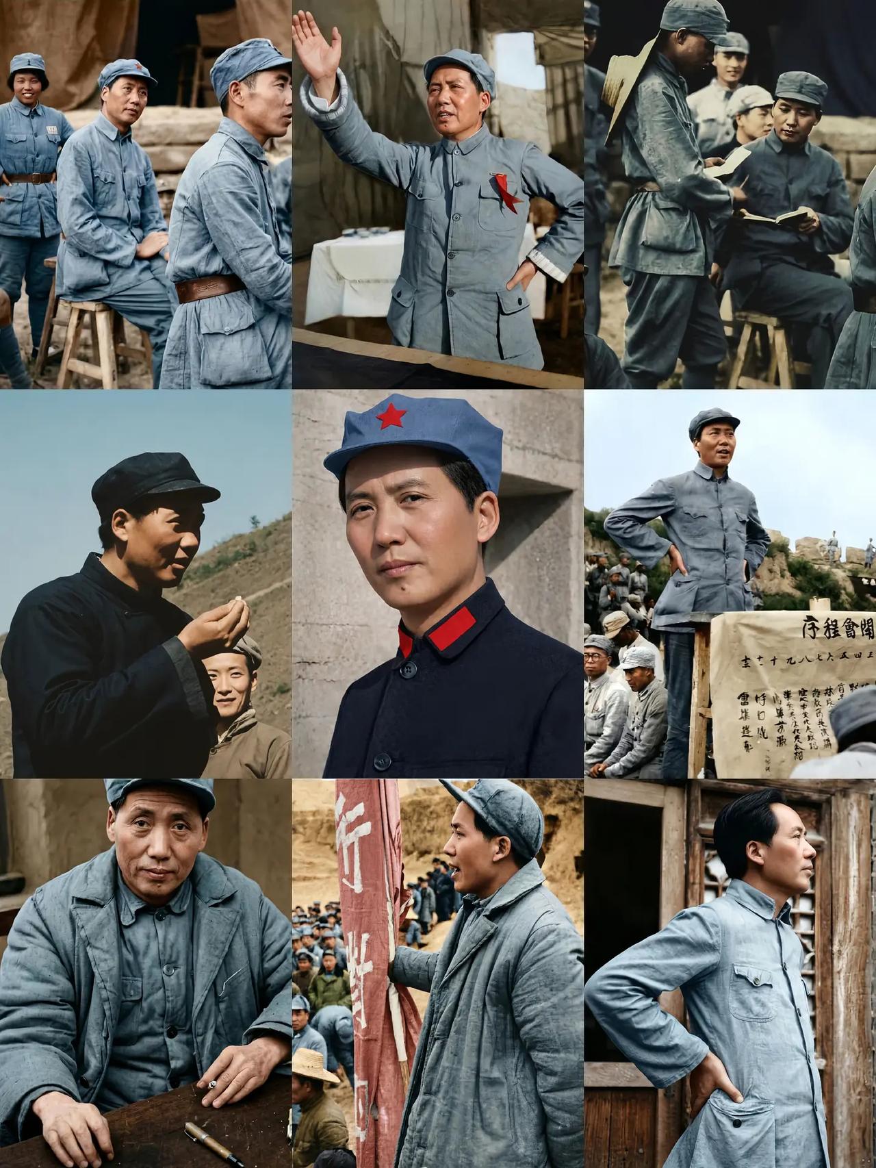 延安岁月里的毛主席，看哭了！
 
这组上色老照片，还原了毛主席在延安的真实模样。