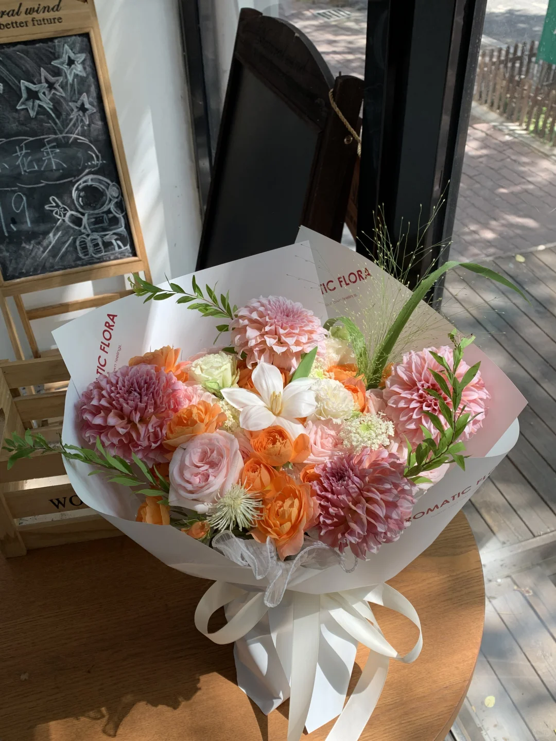 大连花店｜明媚的奶油桃子🍑