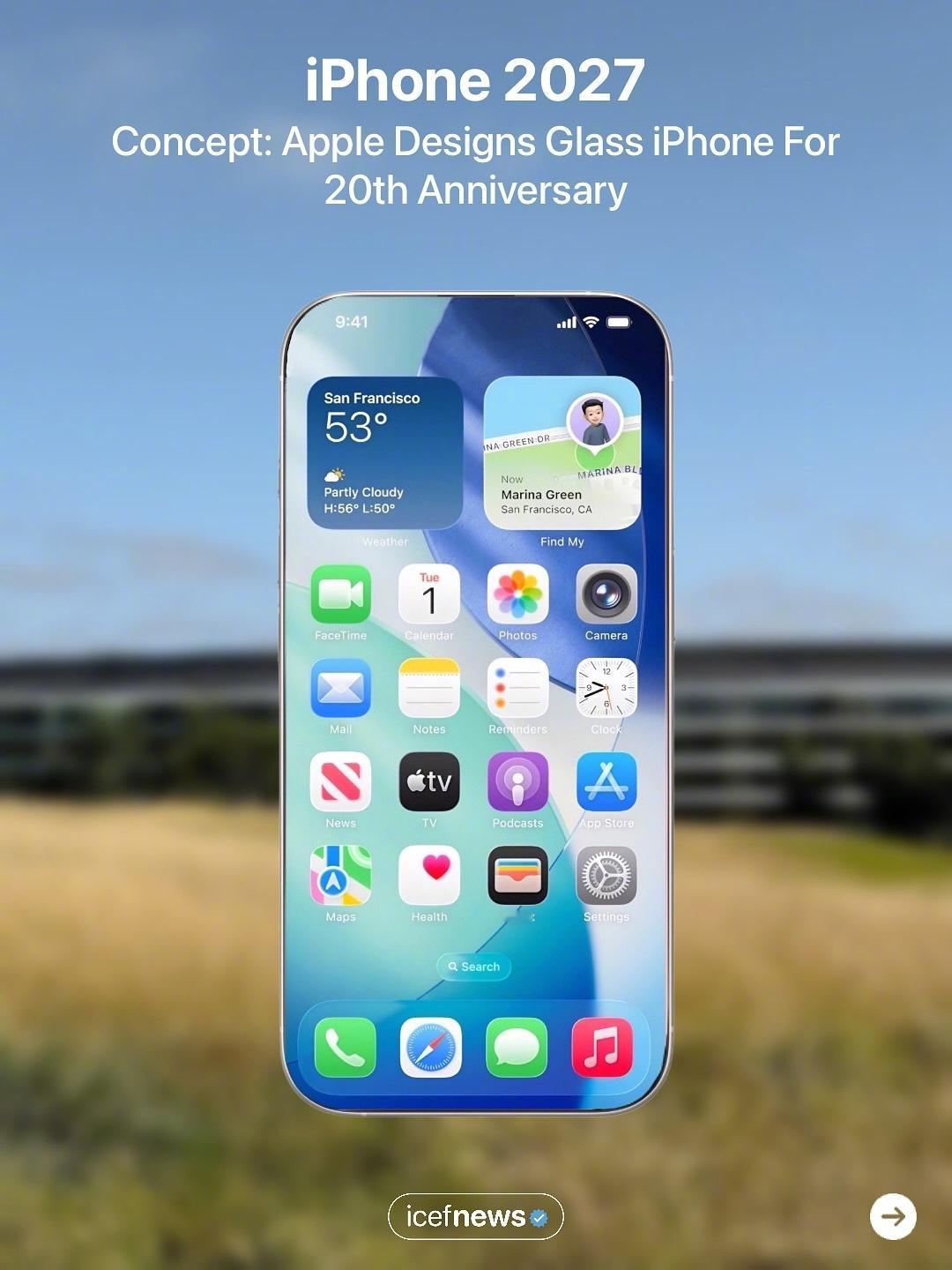 iphone2027年设计，你们觉得有可能做到吗？[doge] ​​​