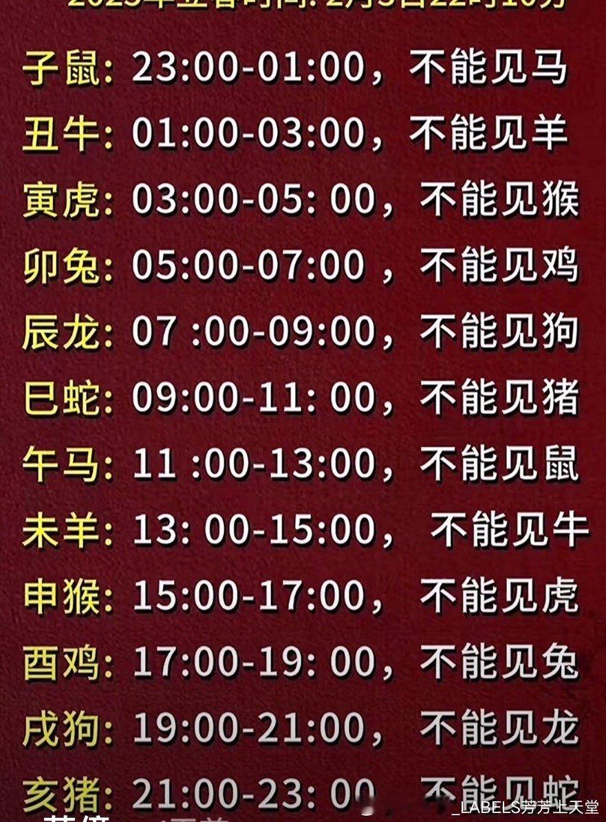 阿米国明日躲春安排1、子鼠23-1点躲,不能看郑号锡（马塑）2、丑牛1-3点躲,