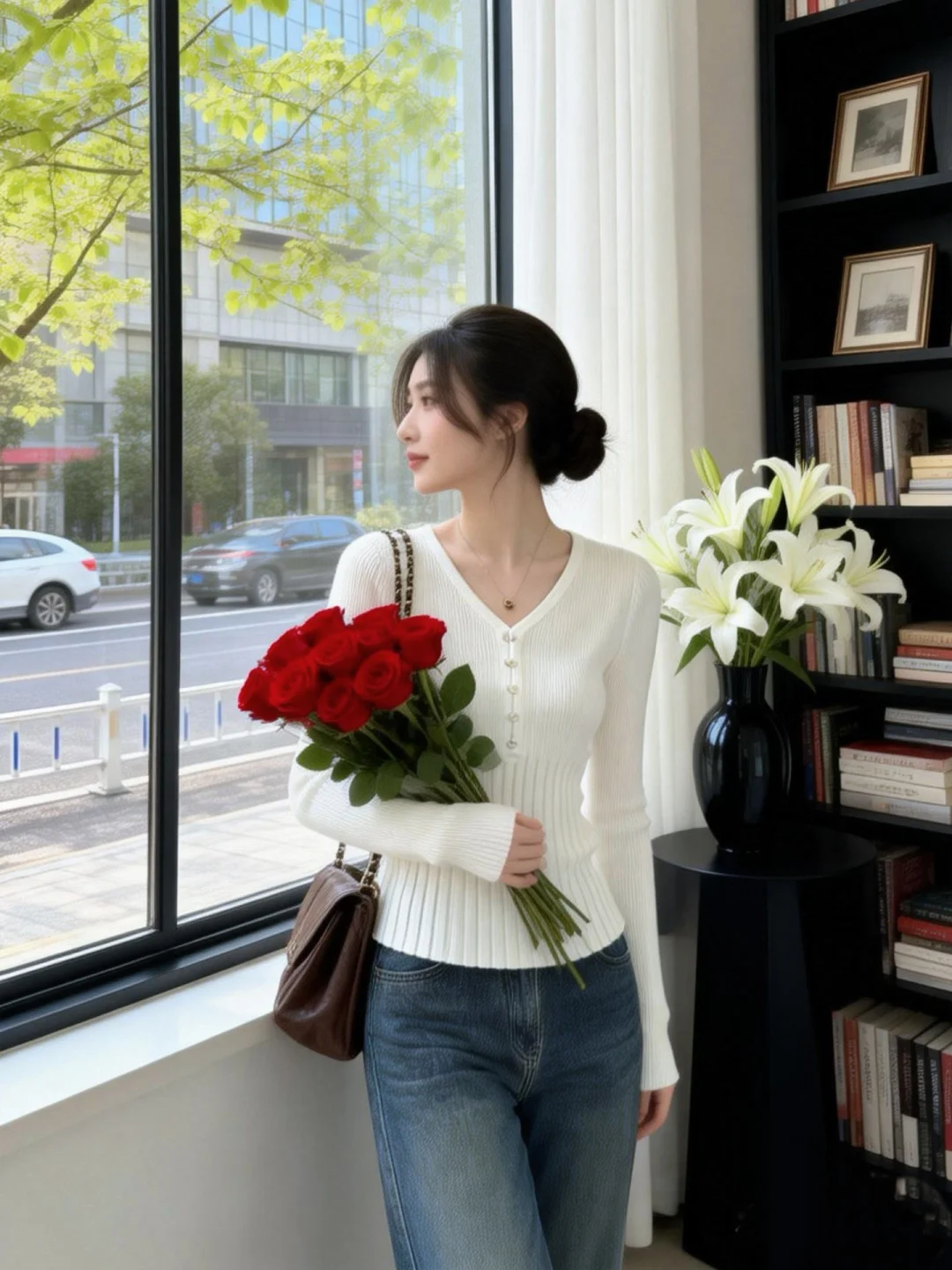 是单穿针织衫的天气了