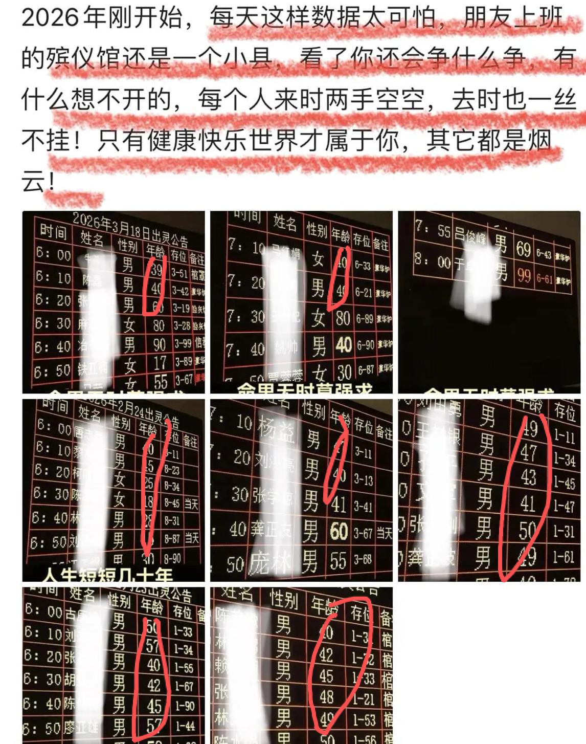 意外真的是很容易出现，特别是对于有不良嗜好和压力很大的人来说！这是一个朋友在殡仪