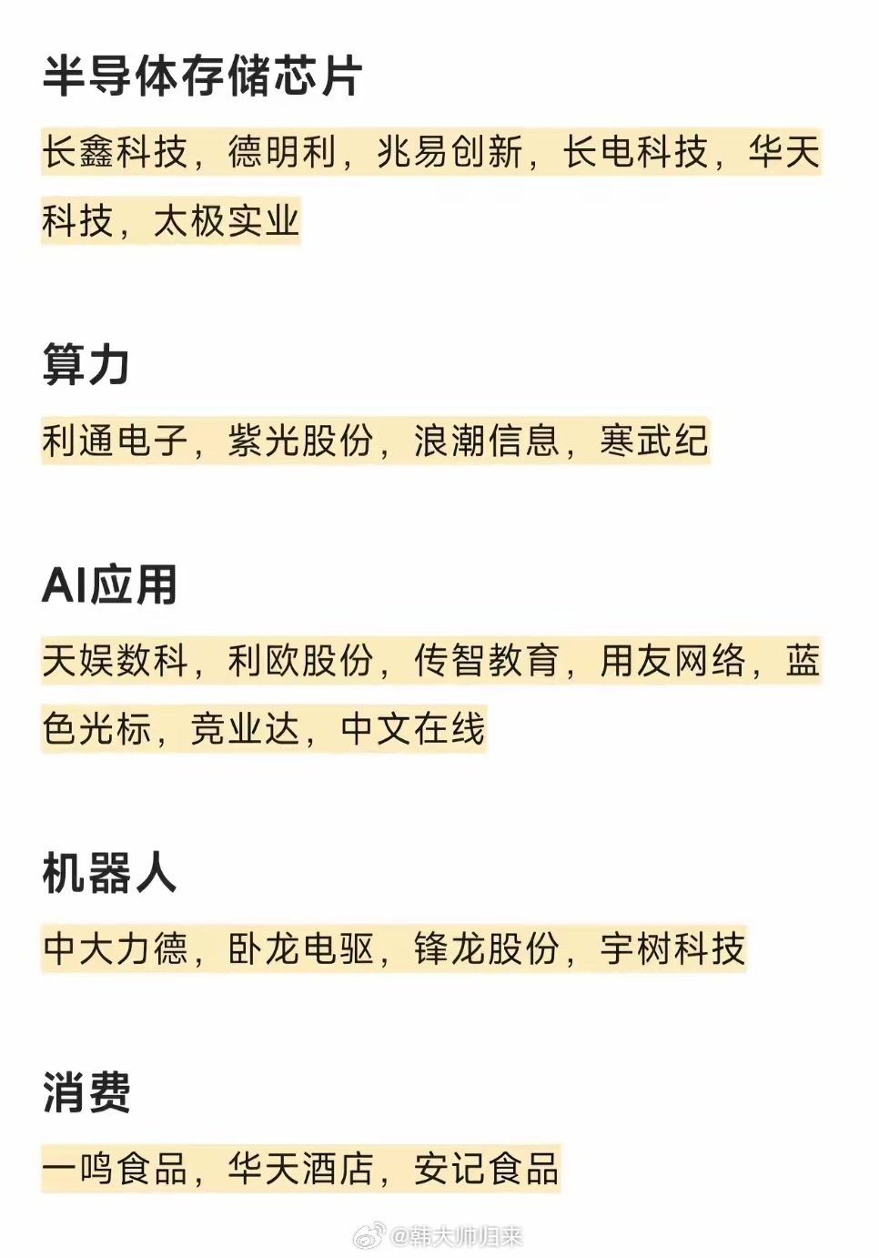 8月市场五大热门方向，其中最有价值的是哪一热门方向？第一方向半导体芯片，代表个股