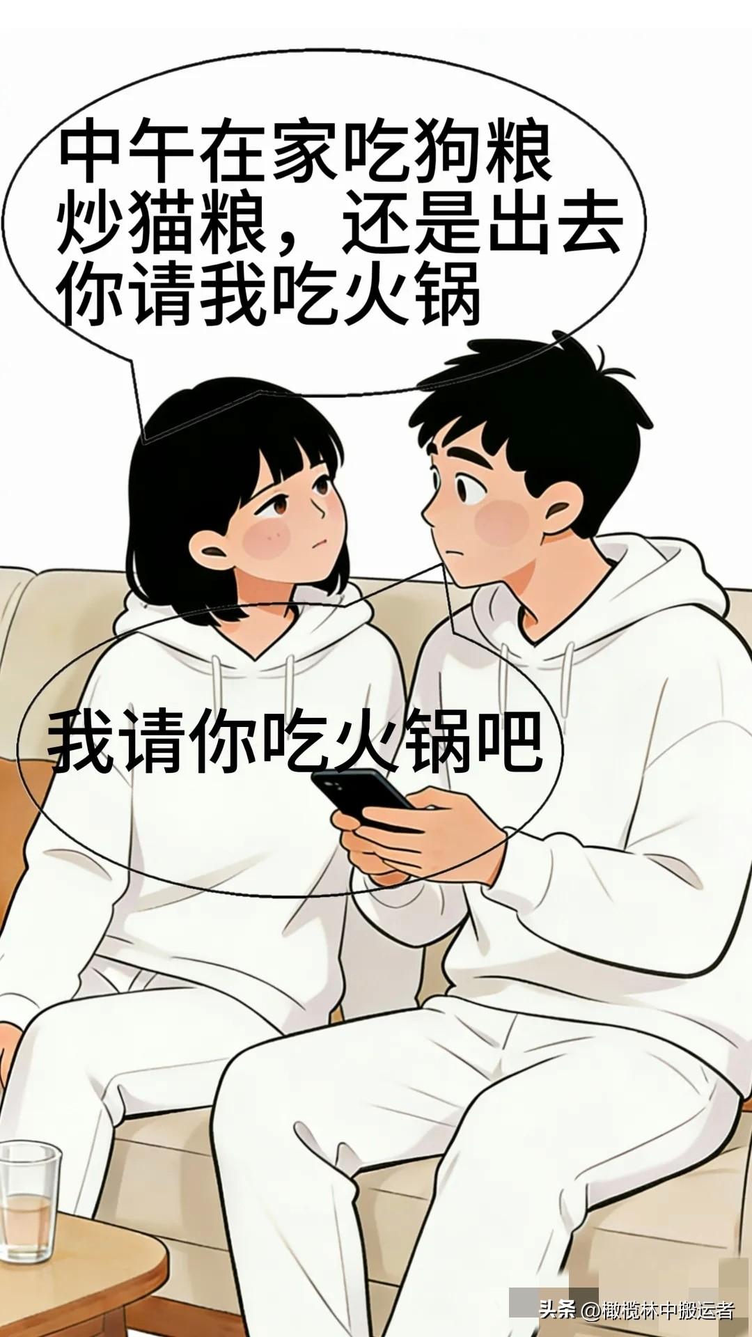 趣味漫画：老婆的“有效沟通”：给我两个选项让我选择，明明被尊重了，却又好像被套路