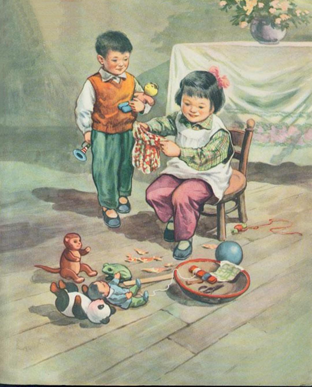 《看星星》中国少年儿童出版社1958年。这是一本幼儿读物，是华三川大师早期作品，