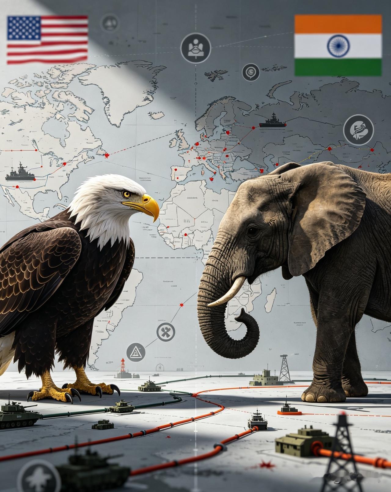 美国对印度忽近忽远、政策摇摆，核心是二者仅为利益临时捆绑，存在无法调和的深层矛盾