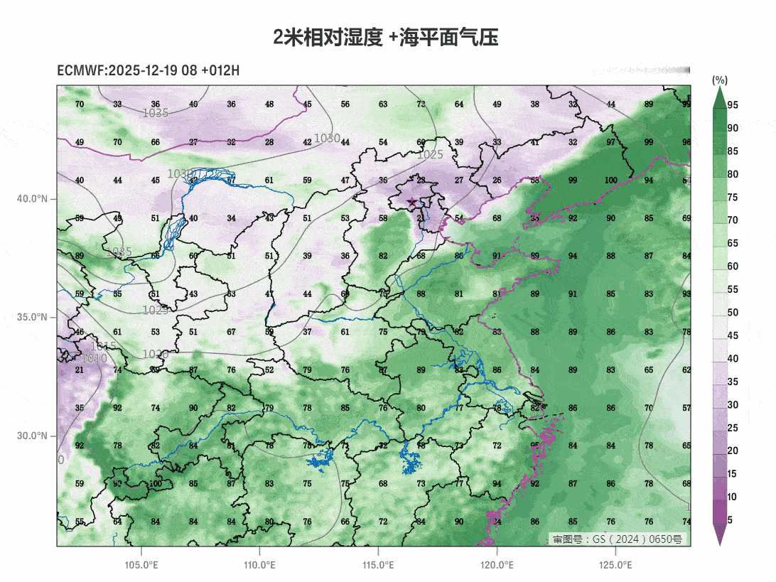 【大雾缩减】今晚到明天，干冷空气南下，华北黄淮的空气湿度逐渐降低，雾将明显减少。