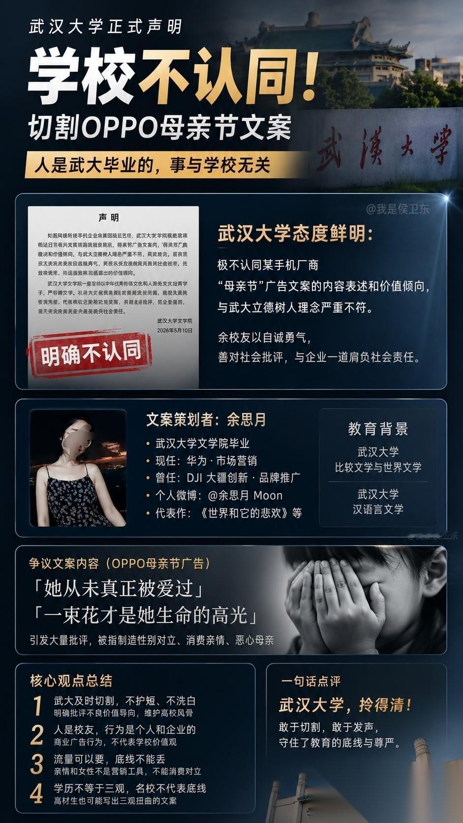 【武大这次切割，很多企业该脸红了】这次最让我意外的，不是OPPO节日宣传惹出大乱