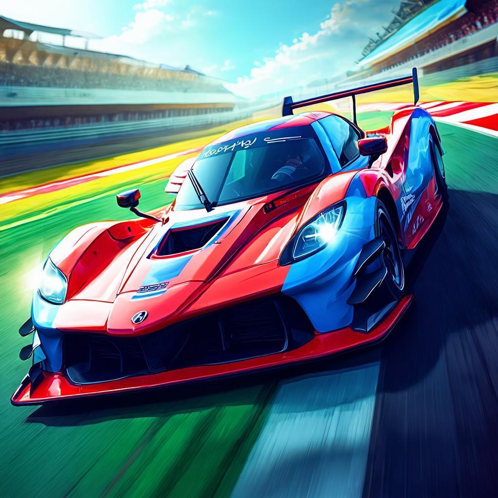 极速赛道上的炫酷赛车，激情与速度的完美结合！🏎️💨