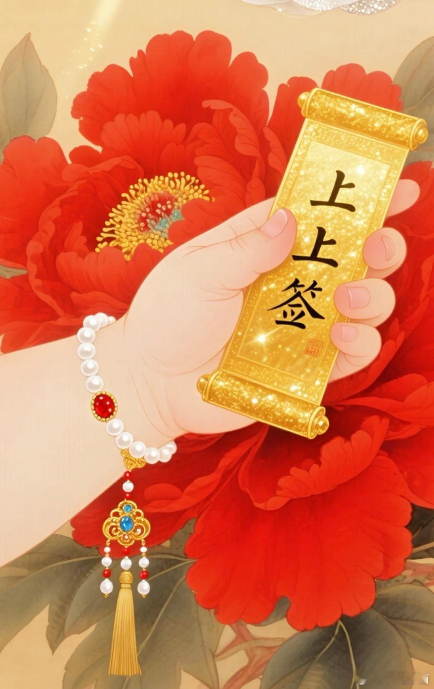 咱们每个人一年有一年的运气，一个月有一个月的运气，一天有一天的运气。看到这支上上