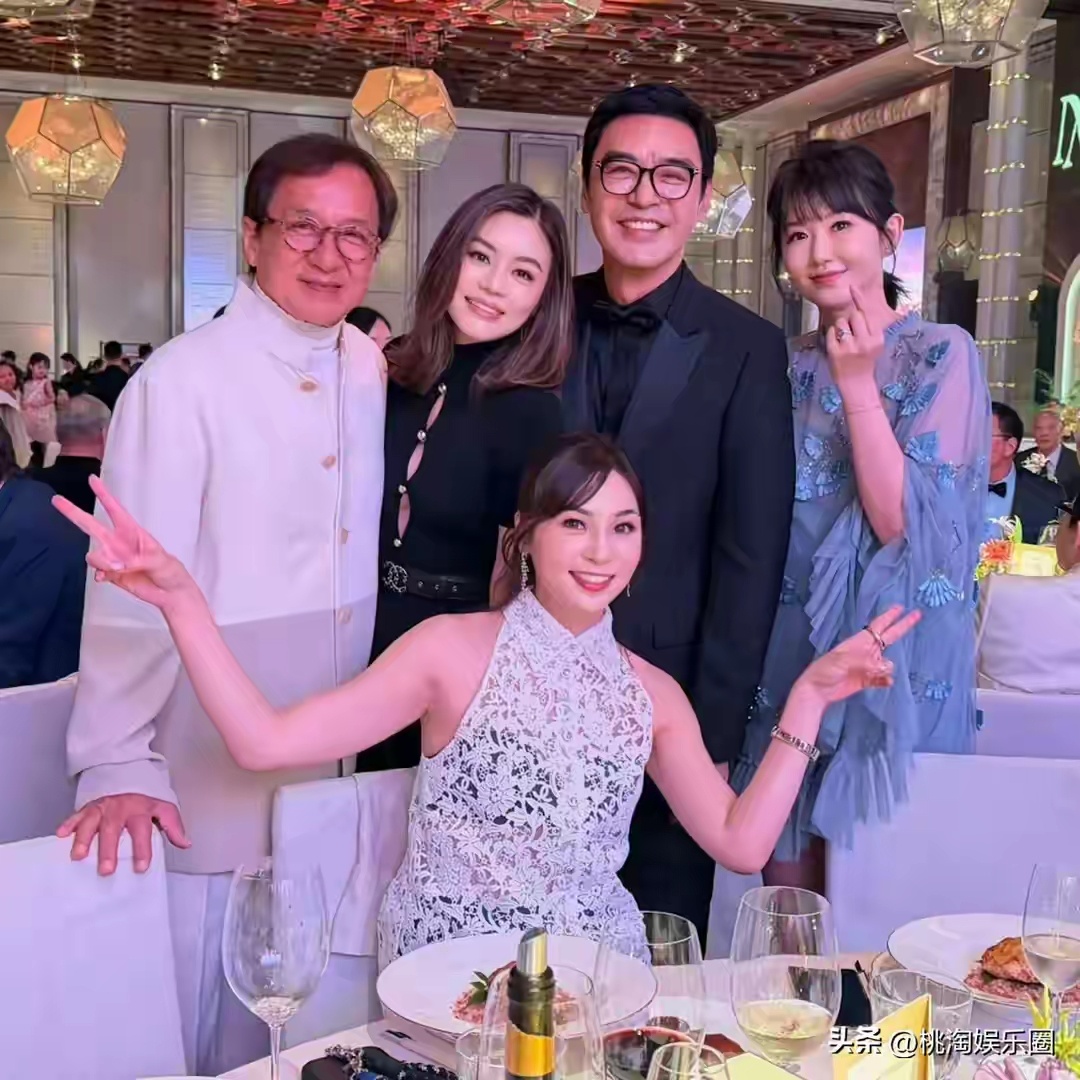成龙、洪金宝、谭咏麟同框，到底是谁结婚？竟请来半个香港娱乐圈 