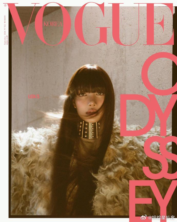 Lisa韩版vogue金九Lisa韩版vogue金九封面最年轻单抗韩版VK金九女