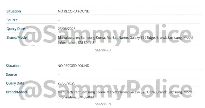 三星Galaxy S26系列型号曝光，Plus可能被Edge替代