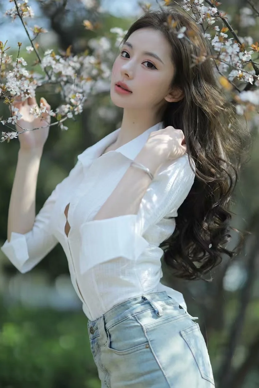 走进春天的白色樱花🌸