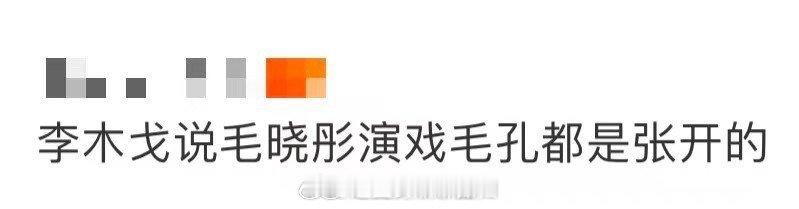 李木戈说毛晓彤演戏毛孔都是张开的 毛晓彤的演技太有代入感！新剧里每个情绪点都靠细