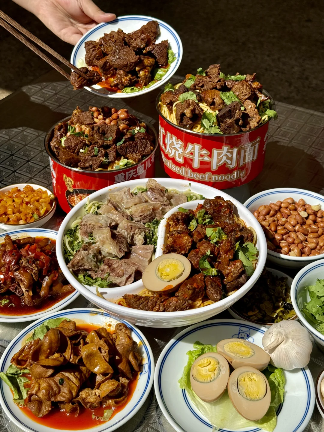 在上海！牛肉面居然都是双拼的！