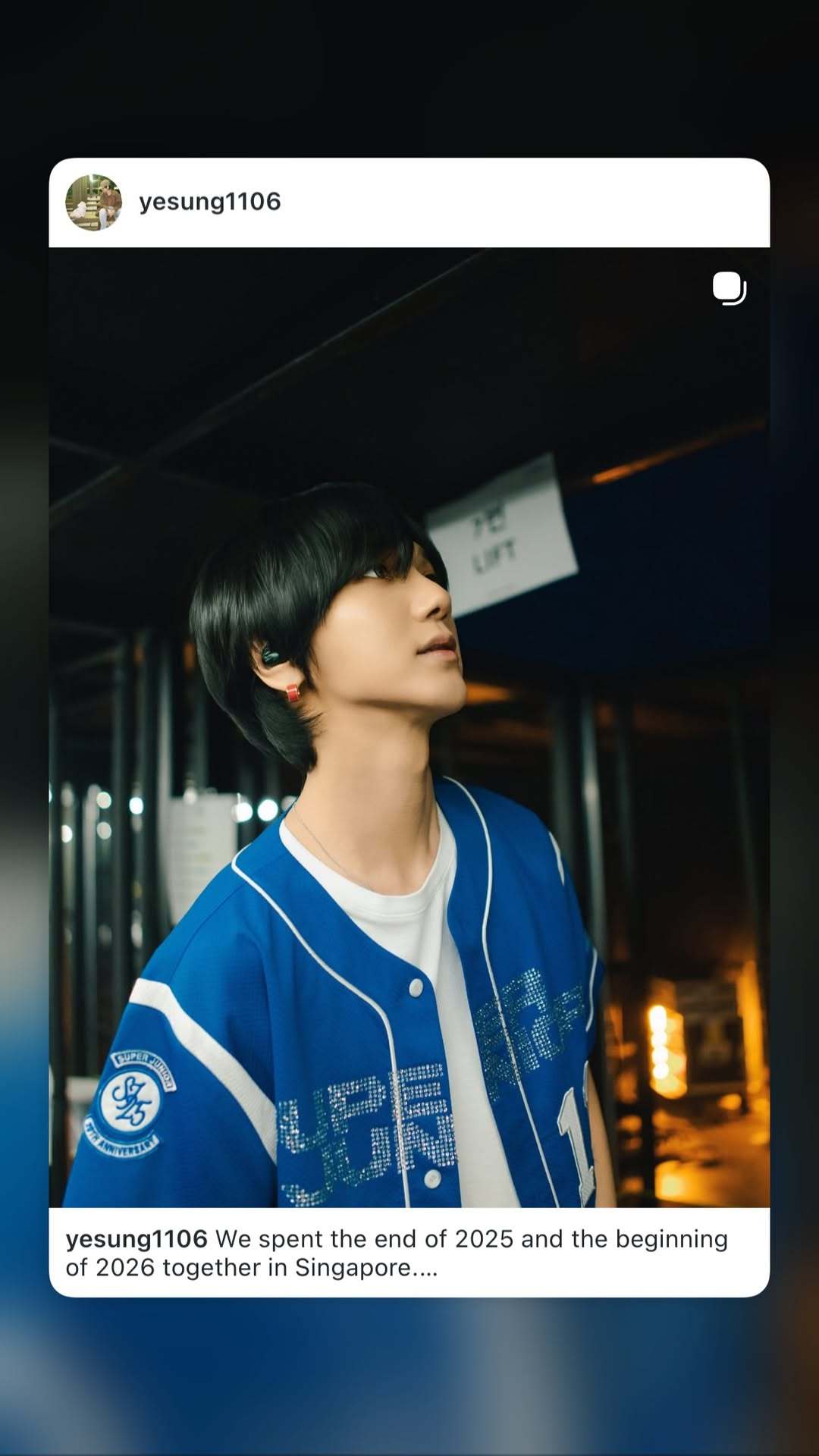 “CB百蓝_。260103金钟云 ins story更新： 