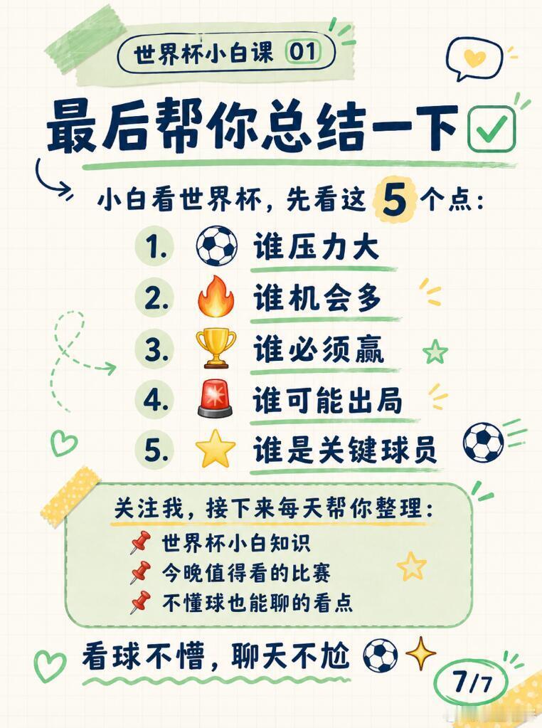 不懂球也能看世界杯⚽️ 