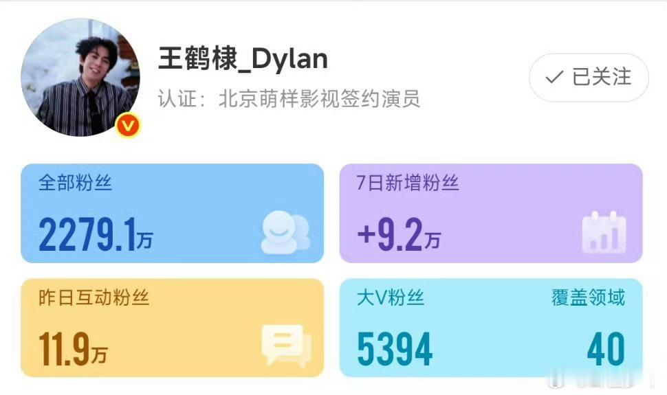 王鹤棣7日涨粉 王鹤棣涨粉9.2万 体面从容，自带光芒！王鹤棣风波后首亮相状态封