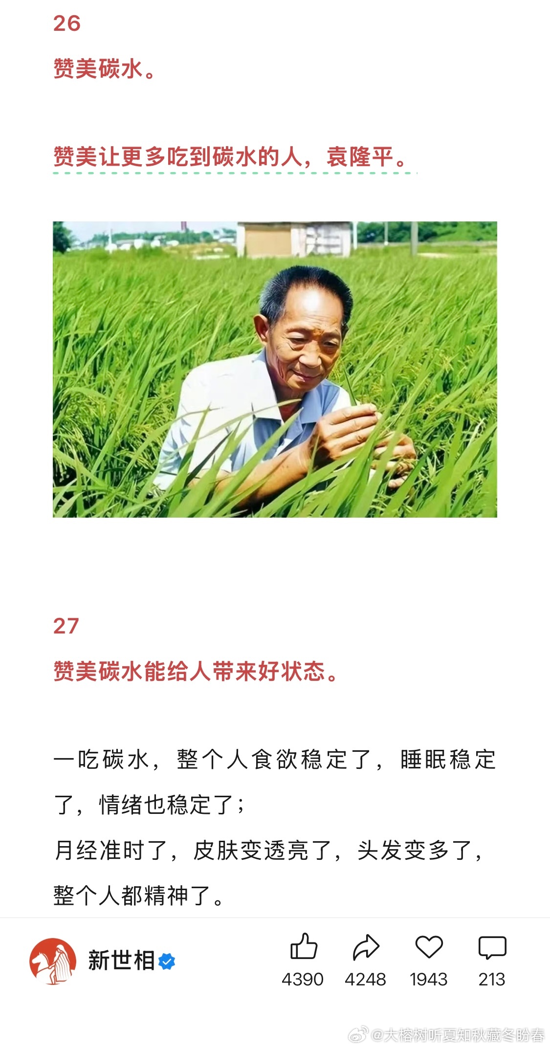 🍚🫓🍜碳水爱好者路过——在《新世相》弓重号看到咚咚大王觉得非常合理:P 