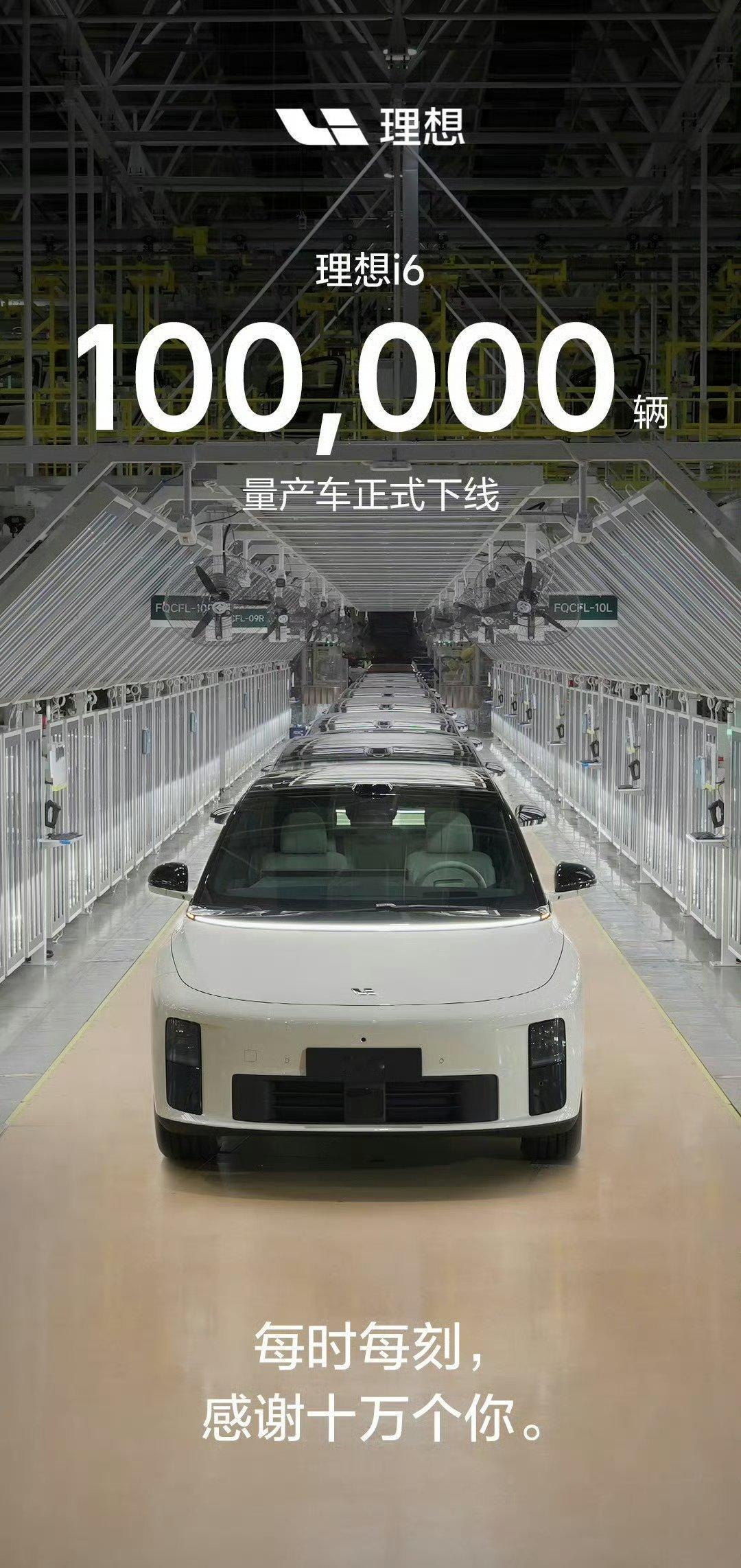 理想i6生产速度爆表了，算算就是大概21天2万台！ 
