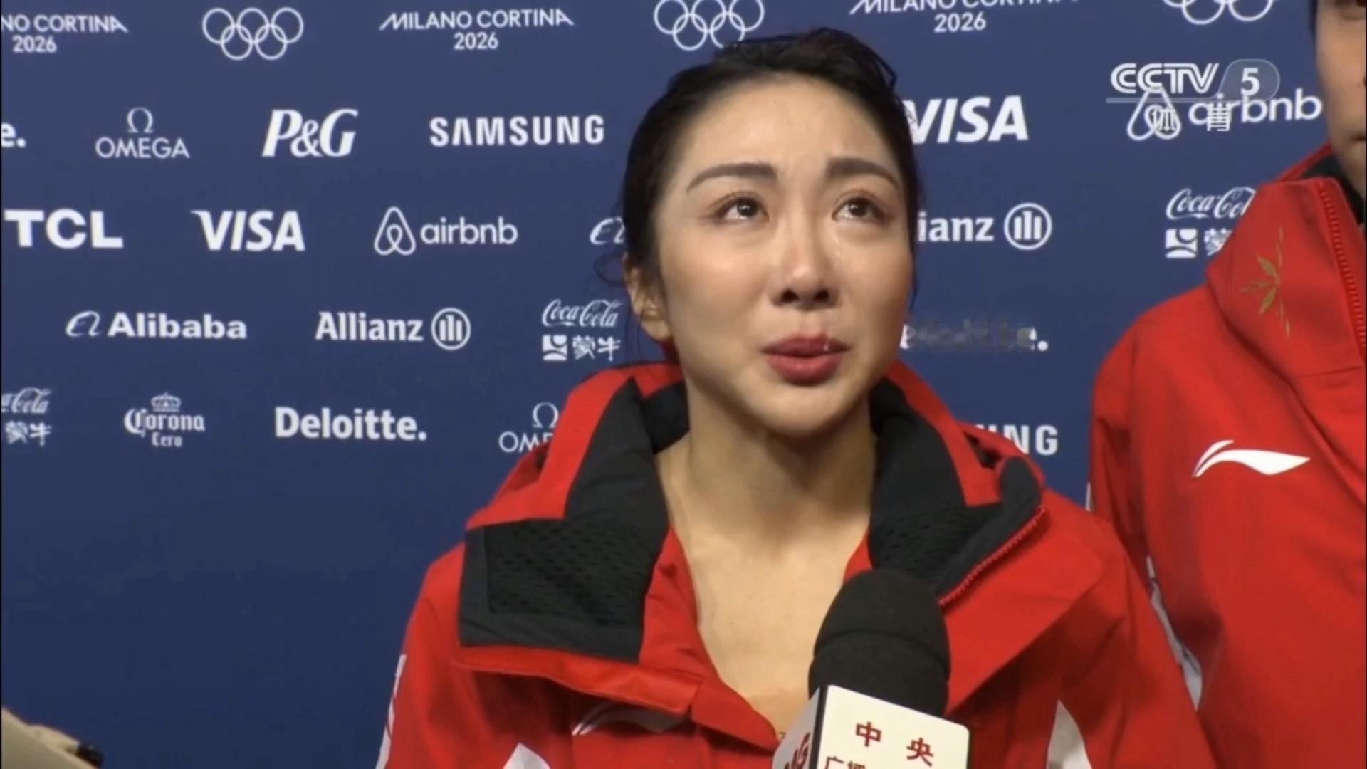 滑协真是太虐待人了，前面韩聪说打了五针来的，隋文静觉得今天还是有点辜负大家期待哭