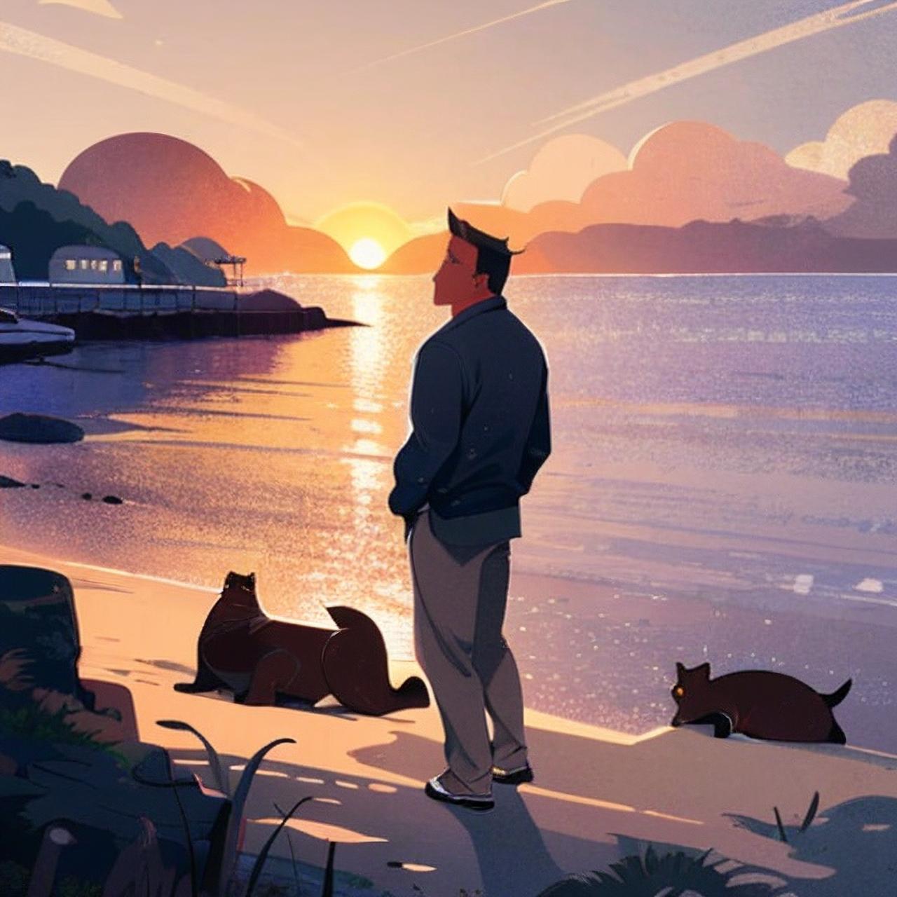 是从什么时候开始，
父亲头发慢慢变白了，
腰慢慢弯了下去。
那个好像无所不能的父