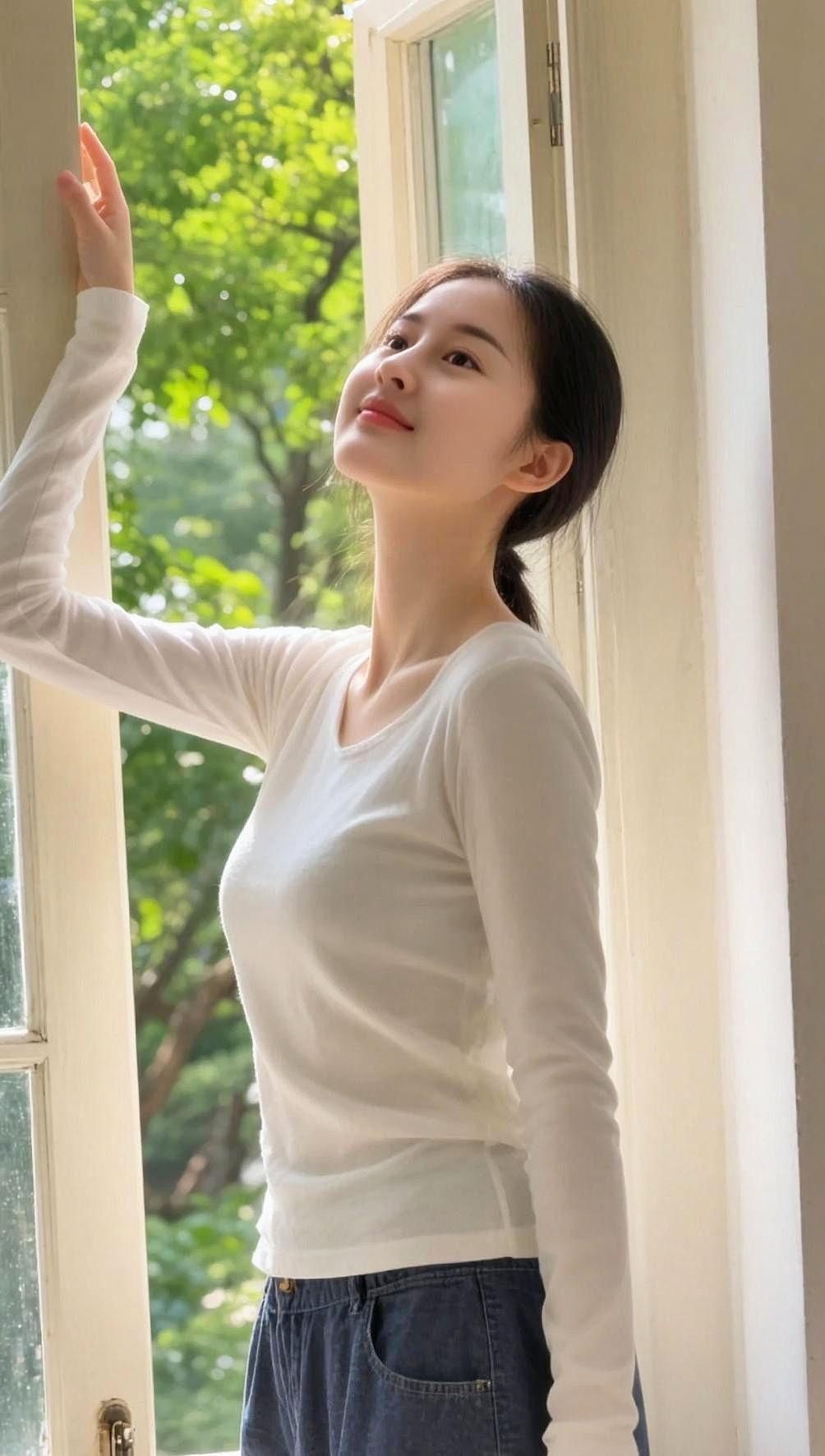 我的日常 美出高级感 窗边静意写真 甜系女孩已上线 可以不漂亮但一定要善良活好自