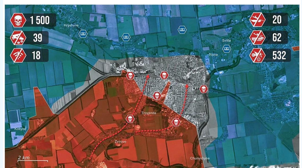 多个 X平台帐号发布前线资讯指出，乌克兰军方已在顿内茨克州北部要冲波克罗夫斯克（