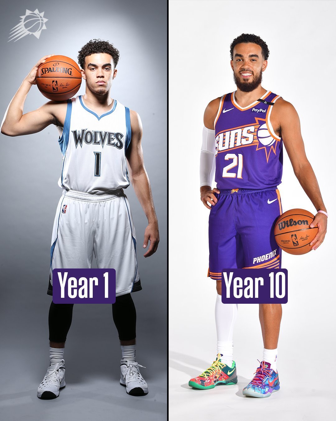 泰厄斯琼斯的第10年；奥科吉和阿伦的第7年；波尔波尔的第6年。#有篮无界心潮无限