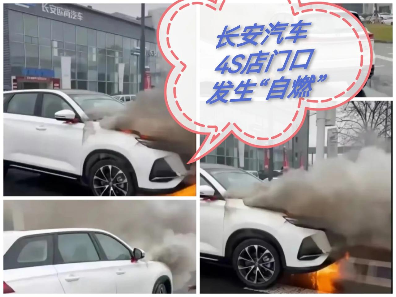 长安汽车“自燃”事件：新车瞬间成火球，4S店门口惊魂一刻，安全之忧敲响警钟！

