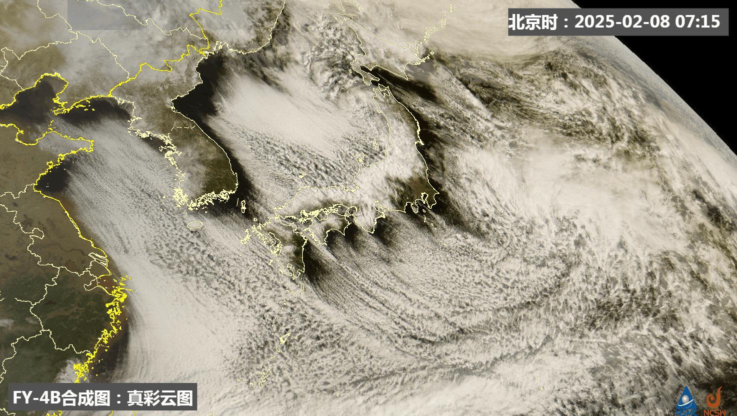 【冷流降雪】寒潮入海后，在相对温暖的海面上，形成了浅对流，进而出现大范围壮阔的冷