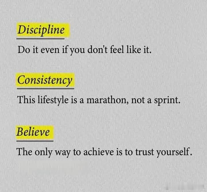 原则：就算你不喜欢，但还是要坚定地干！ 一次性：生命是一场马拉松，不是短跑。 信