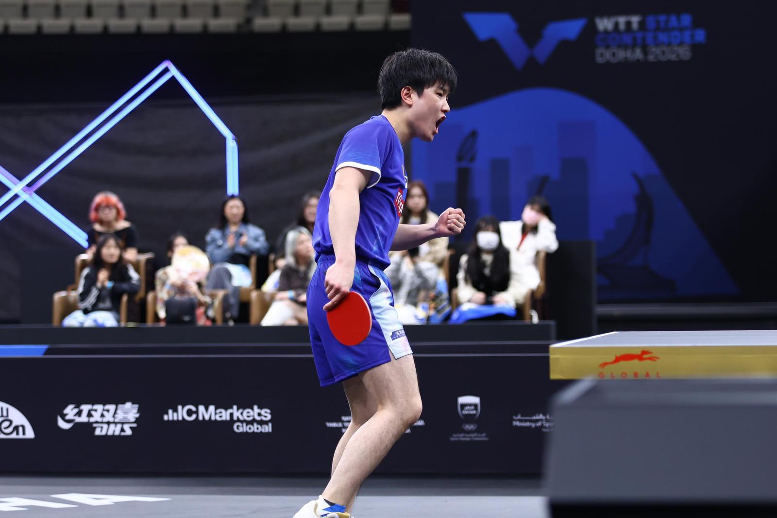 张本智和张本智和wtt多哈冠球星挑战赛2026 🦁 🇯🇵👌cr. qtt