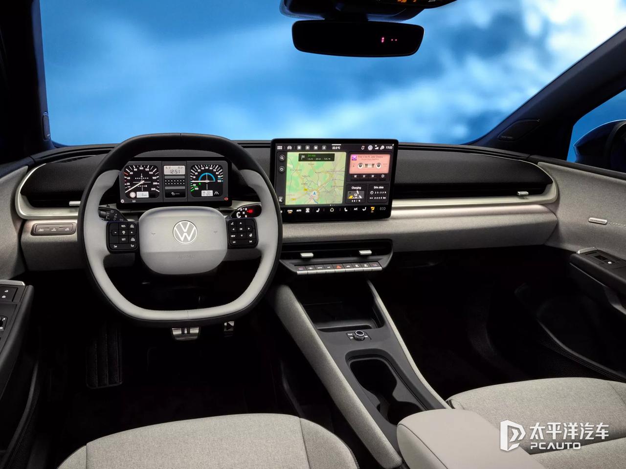 大众ID. Polo内饰官图曝光！这是要和新势力“对着干”？[吃瓜群众]  
