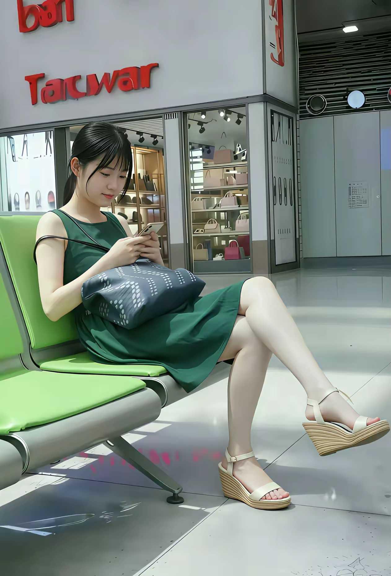 这个女孩儿既文静又漂亮