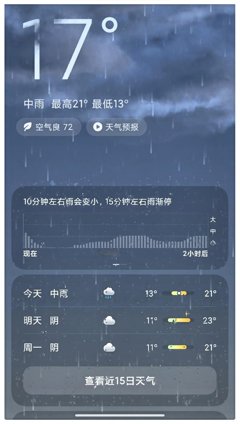 这场雨，可是让农人心焦的一场雨，天气预报虽然是中雨，落下来偏偏成了瓢泼大雨，一阵