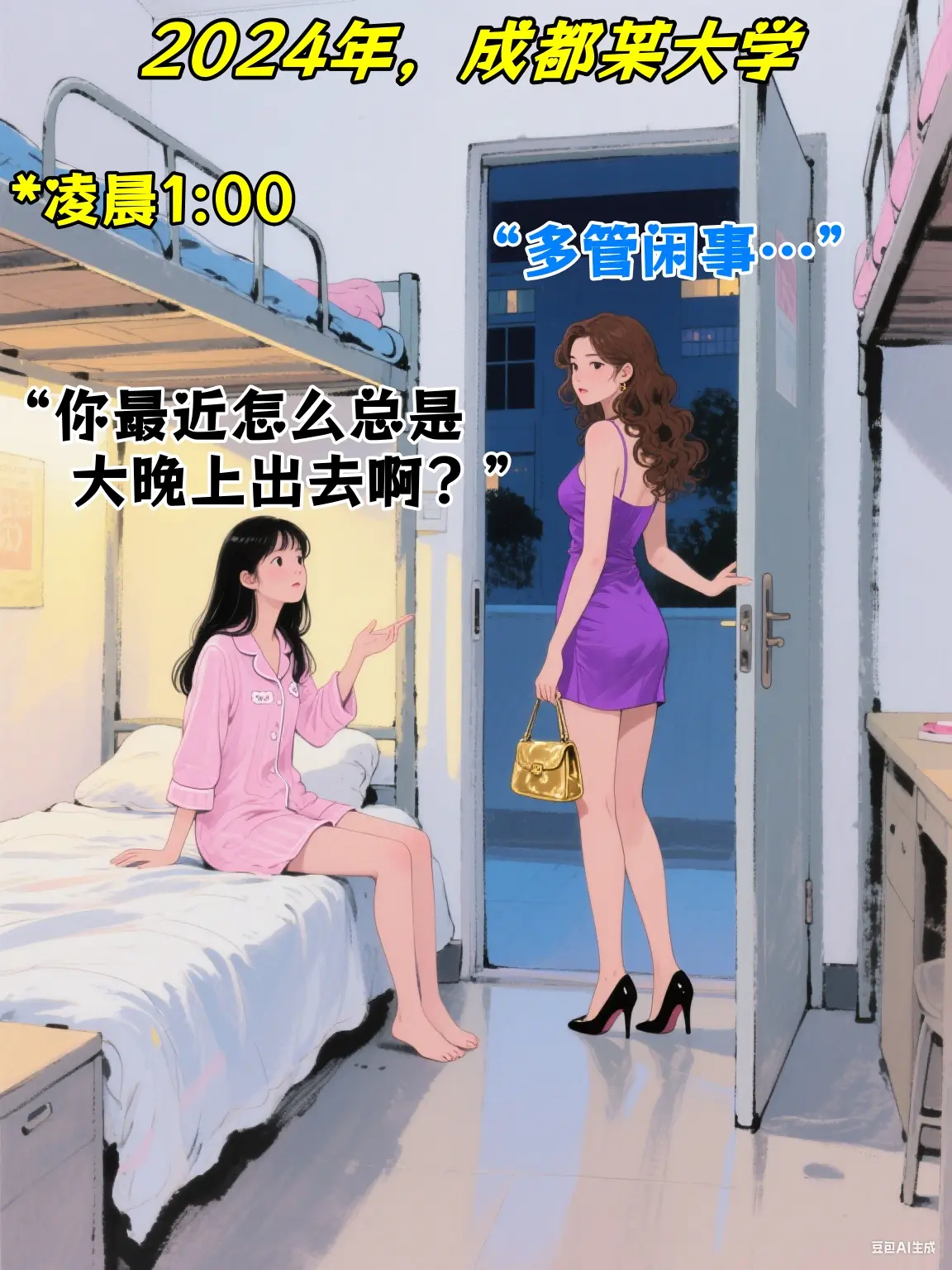 男生晚上出门一定要保护好自己啊…
