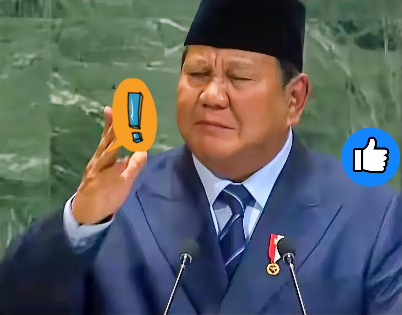快讯！快讯！
印尼总统联合国演讲

近日，印度尼西亚总统普拉博沃于美国纽约举行的